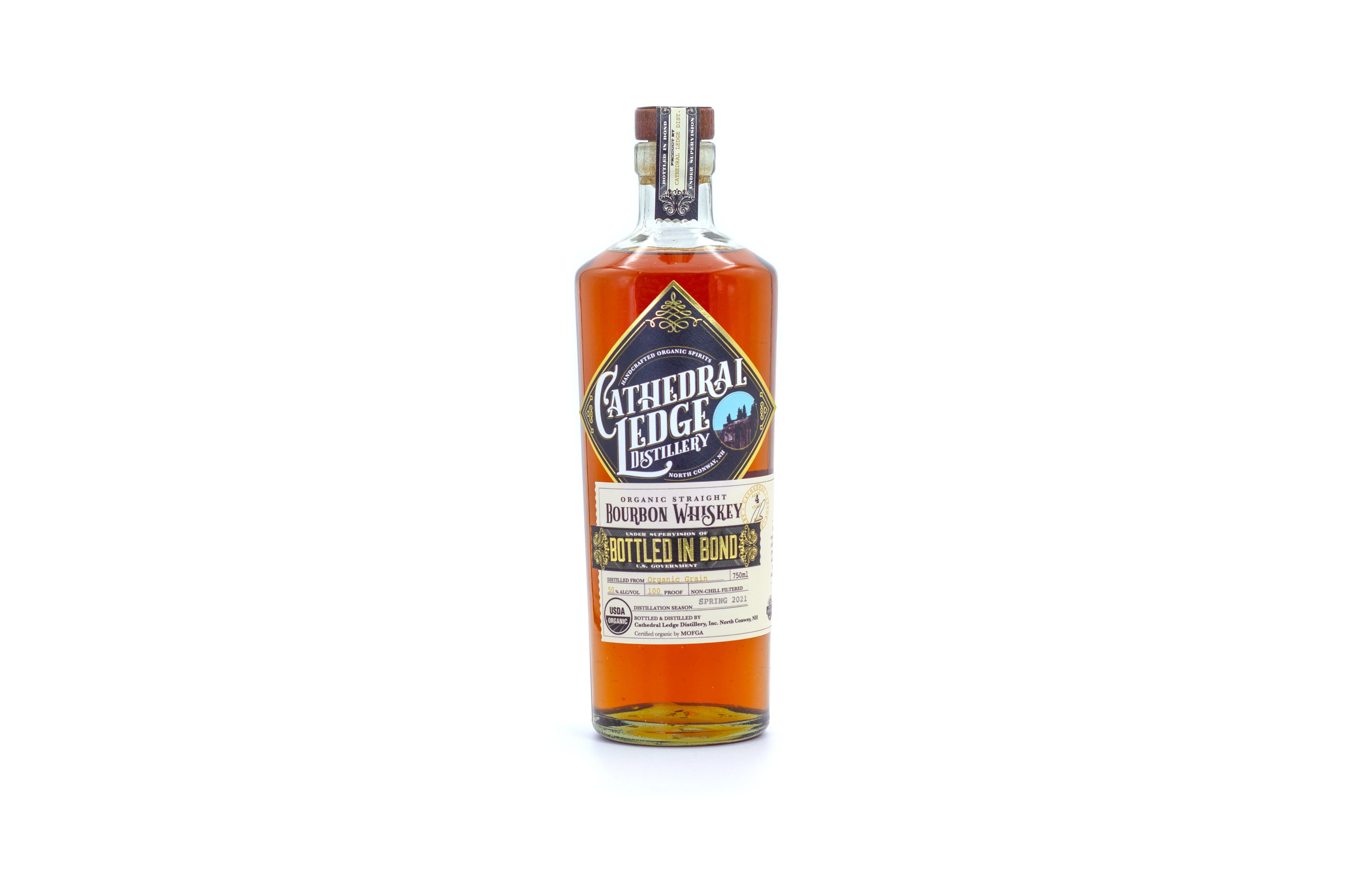 Cathedral Ledge Bottled in Bond Organic Straight Bourbon